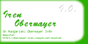 iren obermayer business card